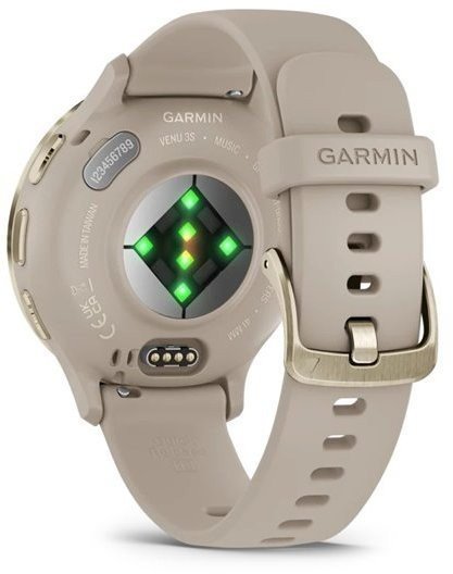 Смарт-часы Garmin Venu 3S Soft Gold S. Steel Bezel w. Французский Грей Case and S. Band (010-02785-02)  Фото №5