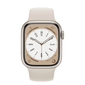 Смарт-годинник Apple Watch Series 8 GPS + Cellular 41mm Starlight Aluminum Case with Starlight S. Band S/M (MNUX3)