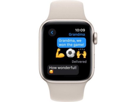 Смарт-годинник Apple Watch SE 2 GPS 44mm Starlight Aluminium Case with Starlight Sport Band M/L (MRE53)  Фото №2
