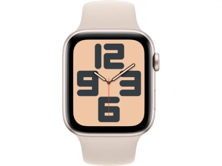 Смарт-годинник Apple Watch SE 2 GPS 44mm Starlight Aluminium Case with Starlight Sport Band S/M (MRE43)  Фото №0