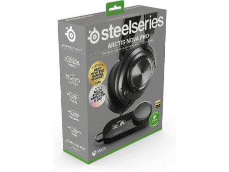 Наушники с микрофоном SteelSeries Arctis Nova Pro Wireless for Xbox Black (61521)  Фото №1