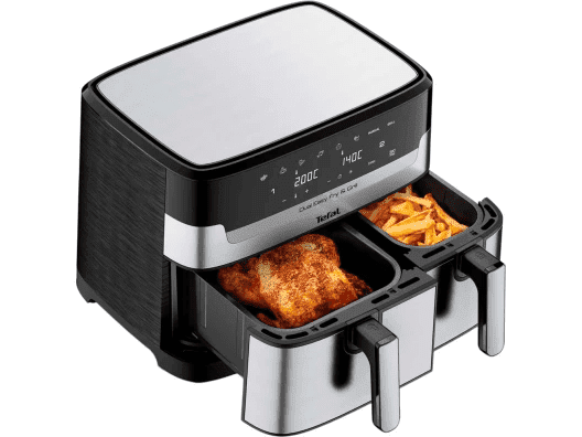 Мультипіч (аерофритюрниця) Tefal Dual Easy Fry &amp; Grill Air Fryer EY905D10  Фото №1