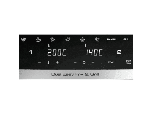 Мультипіч (аерофритюрниця) Tefal Dual Easy Fry &amp; Grill Air Fryer EY905D10  Фото №2