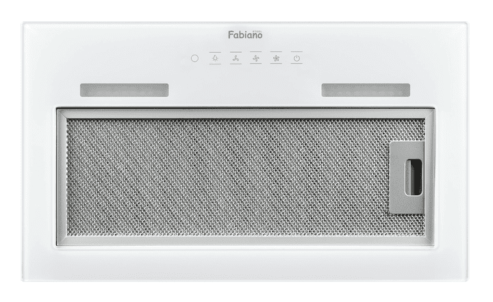 Вытяжка встроенная Fabiano Tecna 520 white glass