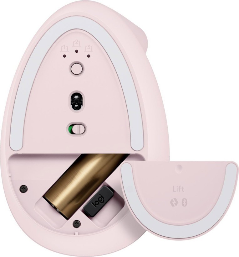 Миша Logitech Lift Vertical Ergonomic Mouse Rose (910-006478)  Фото №0