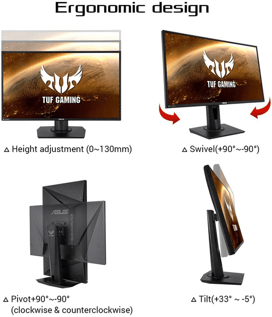 Монітор Asus TUF Gaming VG279QM (90LM05H0-B01370, 90LM05H0-B03370)  Фото №4