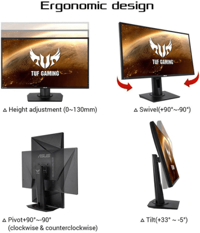 Монітор Asus TUF Gaming VG279QM (90LM05H0-B01370, 90LM05H0-B03370)  Фото №4