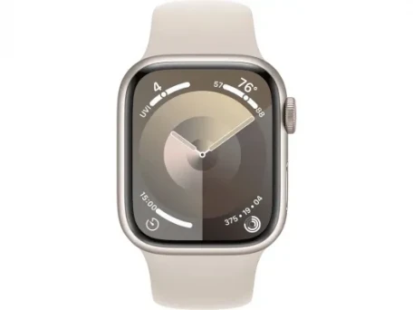 Смарт-часы Apple Watch Series 9 GPS + Cellular 41mm Starlight Alu. Case w. Starlight Sport Band - S/M (MRHN3) OpenBox  Фото №0