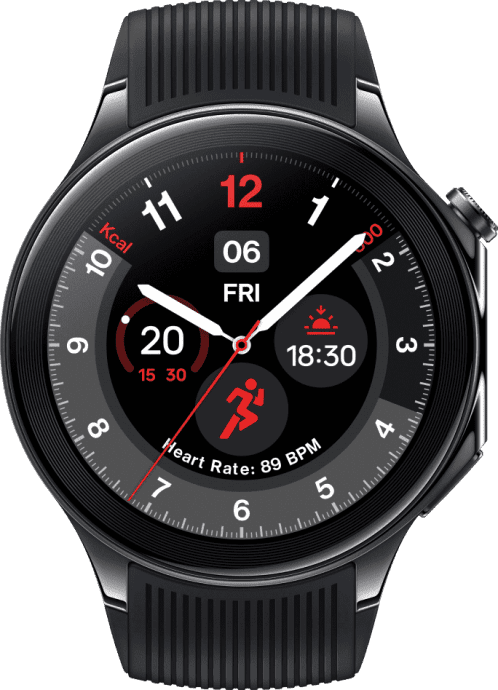 Смарт-годинник OnePlus Watch 2 Black Steel  Фото №0