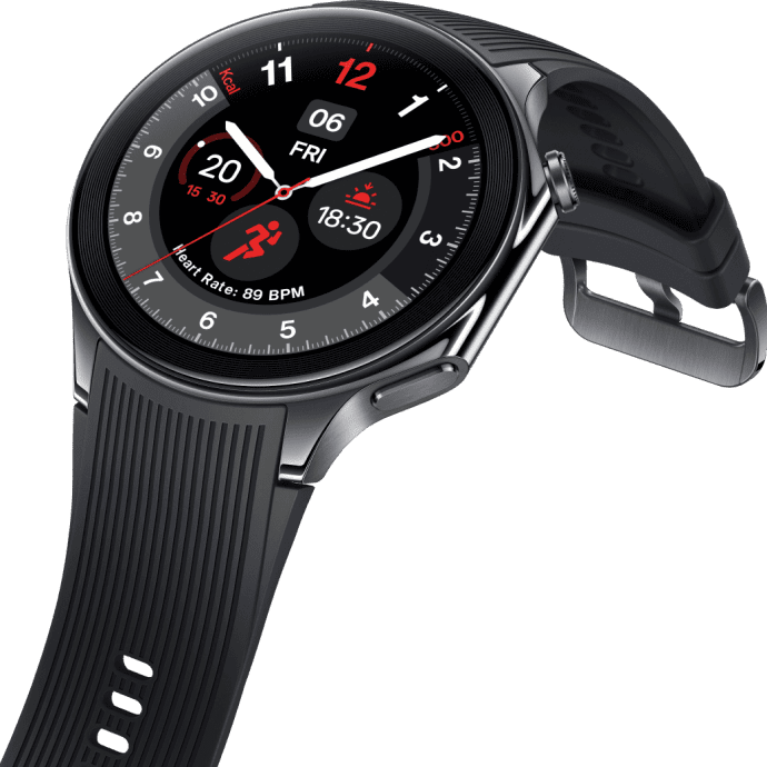 Смарт-годинник OnePlus Watch 2 Black Steel  Фото №2