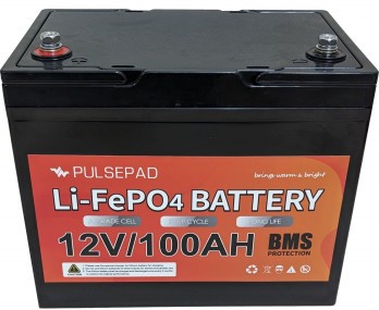 Акумулятор для ДБЖ Pulsepad 12V 100AH LiFePO4 Battery