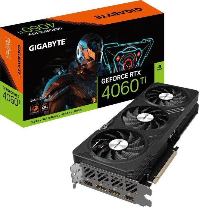 Видеокарта Gigabyte GeForce RTX 4060 Ti Gaming OC 16G (GV-N406TGAMING OC-16GD)  Фото №3