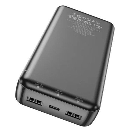 Зовнішній акумулятор (павербанк) Hoco J100A High-ranking 20000mAh 10.5W Black  Фото №0