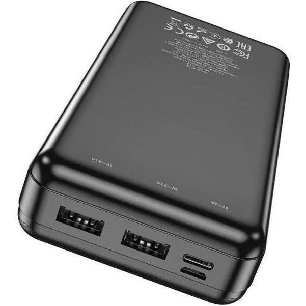 Зовнішній акумулятор (павербанк) Hoco J91A 20000mAh 10W Black  Фото №5