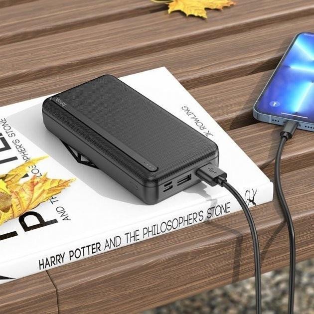 Зовнішній акумулятор (павербанк) Hoco J91A 20000mAh 10W Black  Фото №8