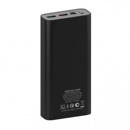 Зовнішній портативний акумулятор Hypergear Fast Charge 20000mAh Black  Фото №3