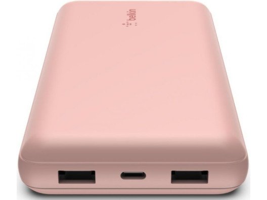 Зовнішній акумулятор (павербанк) Belkin 20000mAh 15W Rose Gold (BPB012BTRG)  Фото №0