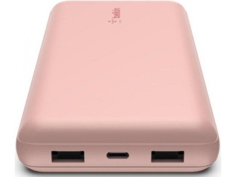 Внешний аккумулятор (павербанк) Belkin 20000mAh 15W Rose Gold (BPB012BTRG)  Фото №0