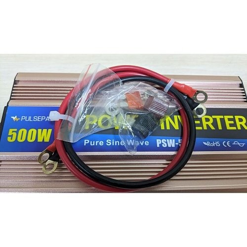 Преобразователь (инвертор) DC-AC Pulsepad PSW-500 12V 500W Pure Sine Wave  Фото №2