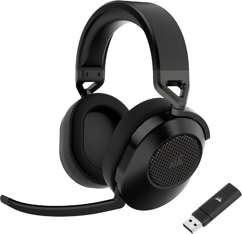 Навушники з мікрофоном Corsair HS65 Wireless Black (CA-9011285)  Фото №1