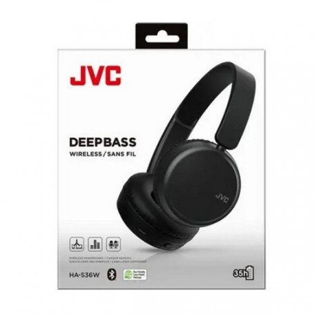 Навушники з мікрофоном JVC HA-S36W Black (HA-S36W-B-U)  Фото №4