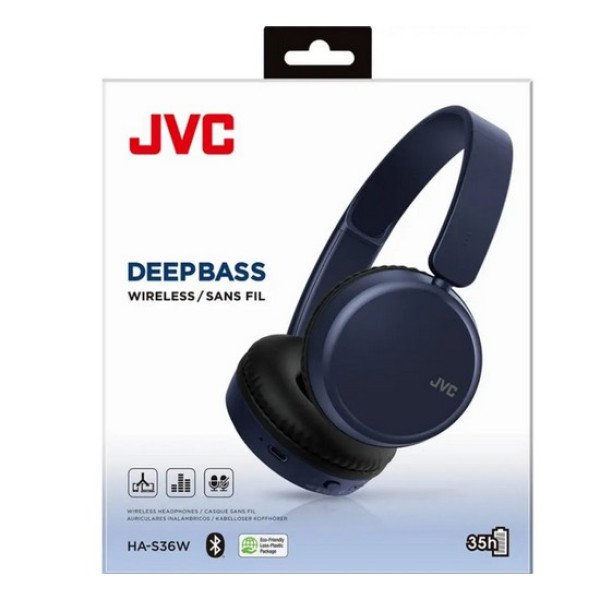 Навушники з мікрофоном JVC HA-S36W Blue (HA-S36W-A-U)  Фото №4