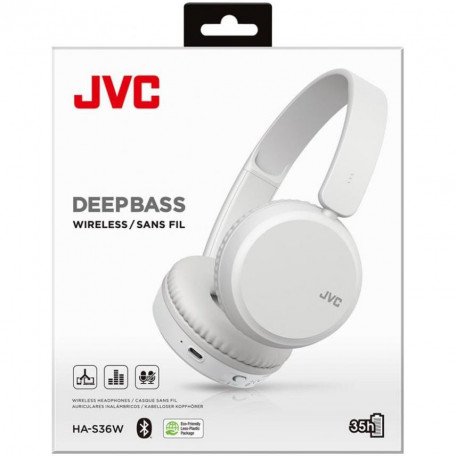 Навушники з мікрофоном JVC HA-S36W White (HA-S36W-W-U)  Фото №4