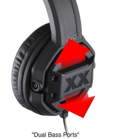 Наушники с микрофоном JVC HA-MR60X Black  Фото №1