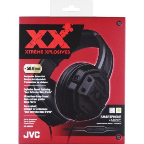 Наушники с микрофоном JVC HA-MR60X Black  Фото №3