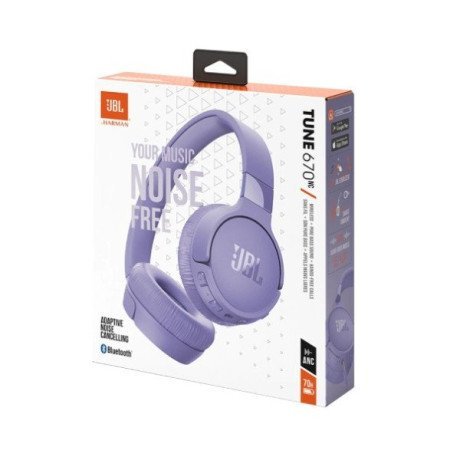 Наушники с микрофоном JBL Tune 670NC Purple (JBLT670NCPUR)  Фото №7
