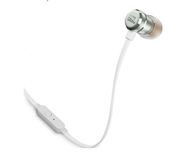 Навушники з мікрофоном JBL T290 Silver (JBLT290SIL)  Фото №1