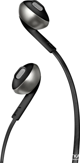 Навушники з мікрофоном JBL T205 Black (JBLT205BLK)  Фото №2