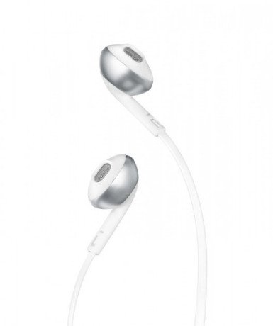 Навушники з мікрофоном JBL T205 Chrome (JBLT205CRM)  Фото №0