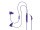 Наушники с микрофоном JBL Quantum 50 Purple (JBLQUANTUM50PUR)  Фото №0