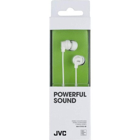 Наушники без микрофона JVC HA-FX10 White (HA-FX10-W-EF)  Фото №0