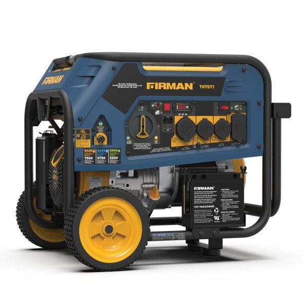 Комбінований генератор (газ-бензин) Firman Tri Fuel 7500W (T07571)