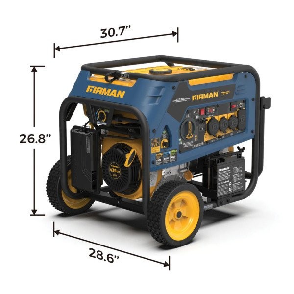 Комбінований генератор (газ-бензин) Firman Tri Fuel 7500W (T07571)  Фото №3