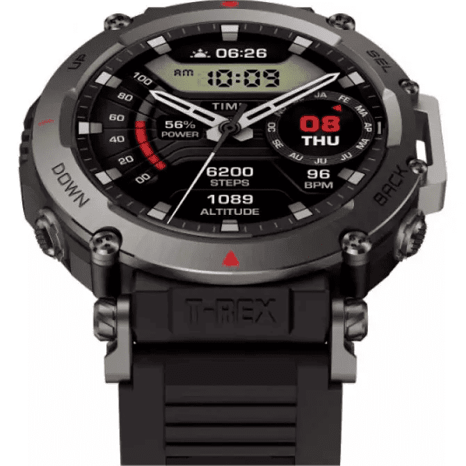Смарт-годинник Amazfit T-Rex Ultra Abyss Black  Фото №2