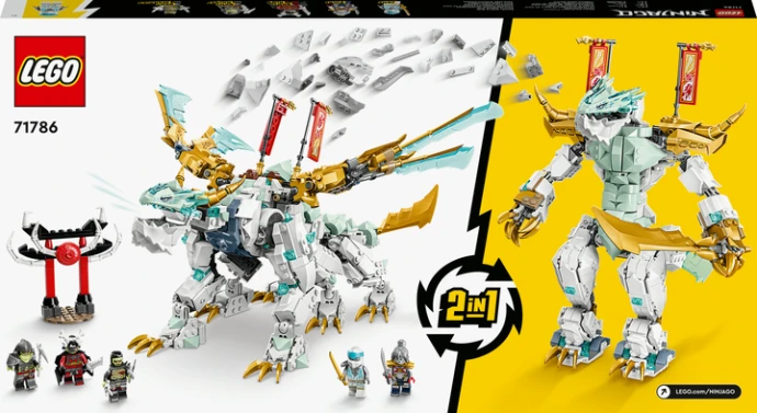 Блочный конструктор LEGO Ninjago Существо Ледяной Дракон Зейна (71786)  Фото №8