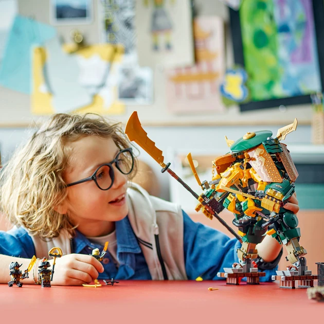 Блоковий конструктор LEGO Ninjago Командні роботи ніндзя Ллойда й Арін (71794)  Фото №1