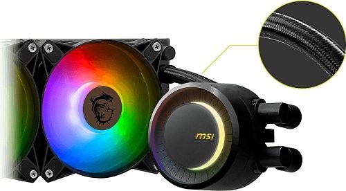 Водяное охлаждение MSI MAG CoreLiquid E240 Black  Фото №3