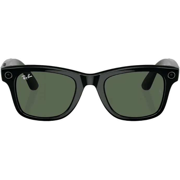 Смарт-окуляри Ray-Ban Meta Wayfarer Shiny Black Frame Green Lenses (RW4006 601/71 50-22) (Open Box)