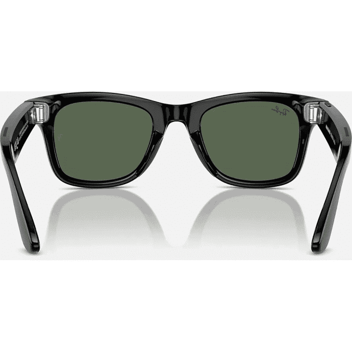 Смарт-окуляри Ray-Ban Meta Wayfarer Shiny Black Frame Green Lenses (RW4006 601/71 50-22) (Open Box)  Фото №4
