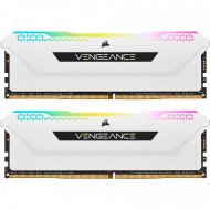 Память для настольных компьютеров Corsair 32GB (2x16GB) DDR4 3600MHz Vengeance RGB Pro SL White (CMH32GX4M2D3600C18W)