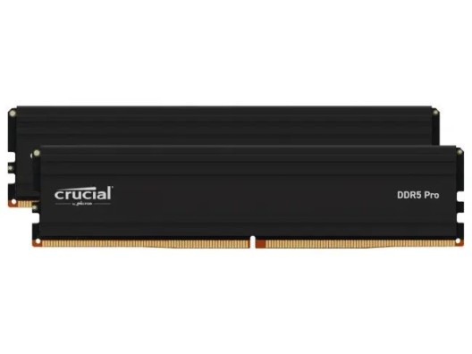 Память для настольных компьютеров Crucial 48 GB (2x24GB) DDR5 6000 MHz Pro (CP2K24G60C48U5)  Фото №0