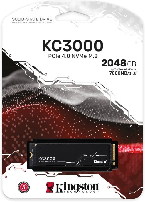 SSD накопитель Kingston KC3000 2048 GB (SKC3000D/2048G)  Фото №1