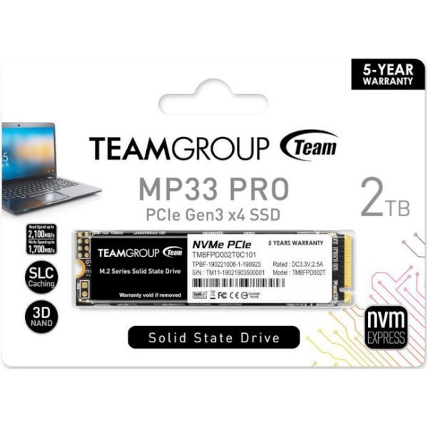 SSD накопитель TEAM MP33 Pro 2TB (TM8FPD002T0C101)  Фото №3