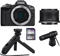 Бездзеркальний фотоапарат Canon EOS R50 Content Creator Kit (5811C059)