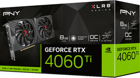 Відеокарта PNY GeForce RTX 4060 Ti 8GB VERTO (VCG4060T8DFXPB1-O)  Фото №2