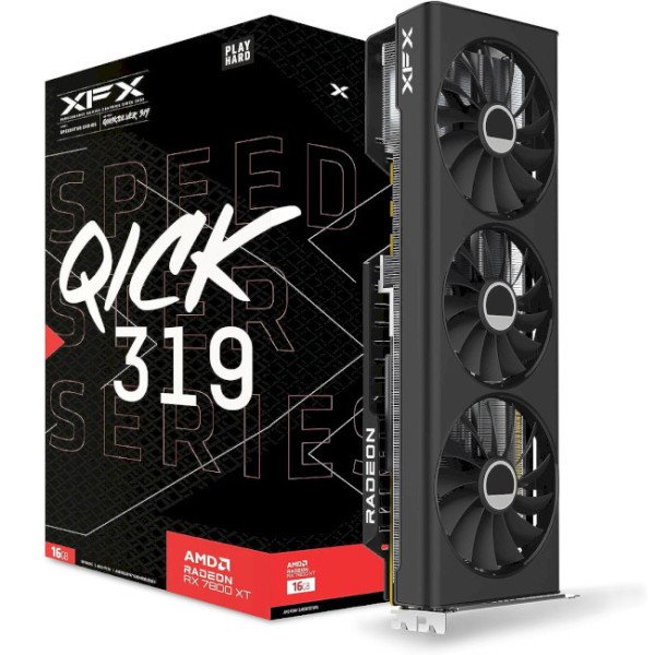 Відеокарта XFX Radeon RX 7800 XT Speedster QICK 319 Core Edition (RX-78TQICKF9)  Фото №0